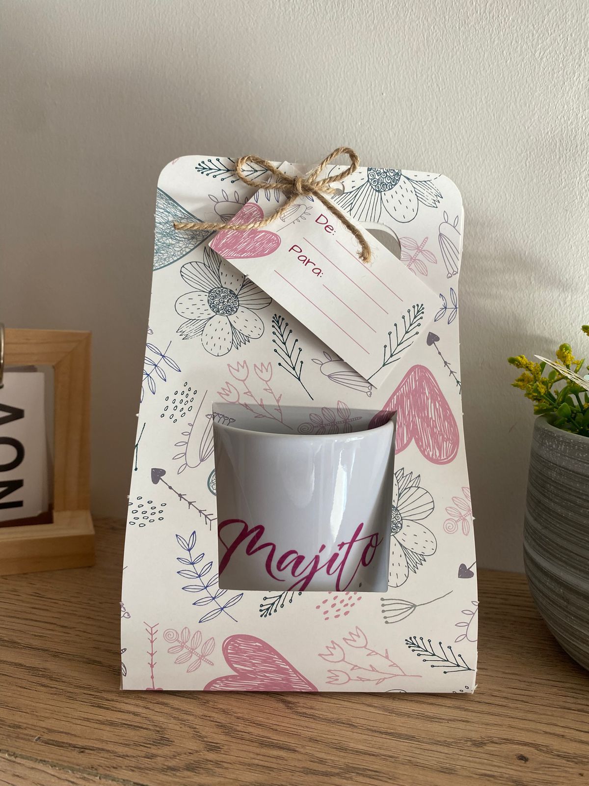 Jarro Personalizado Caja de Flores